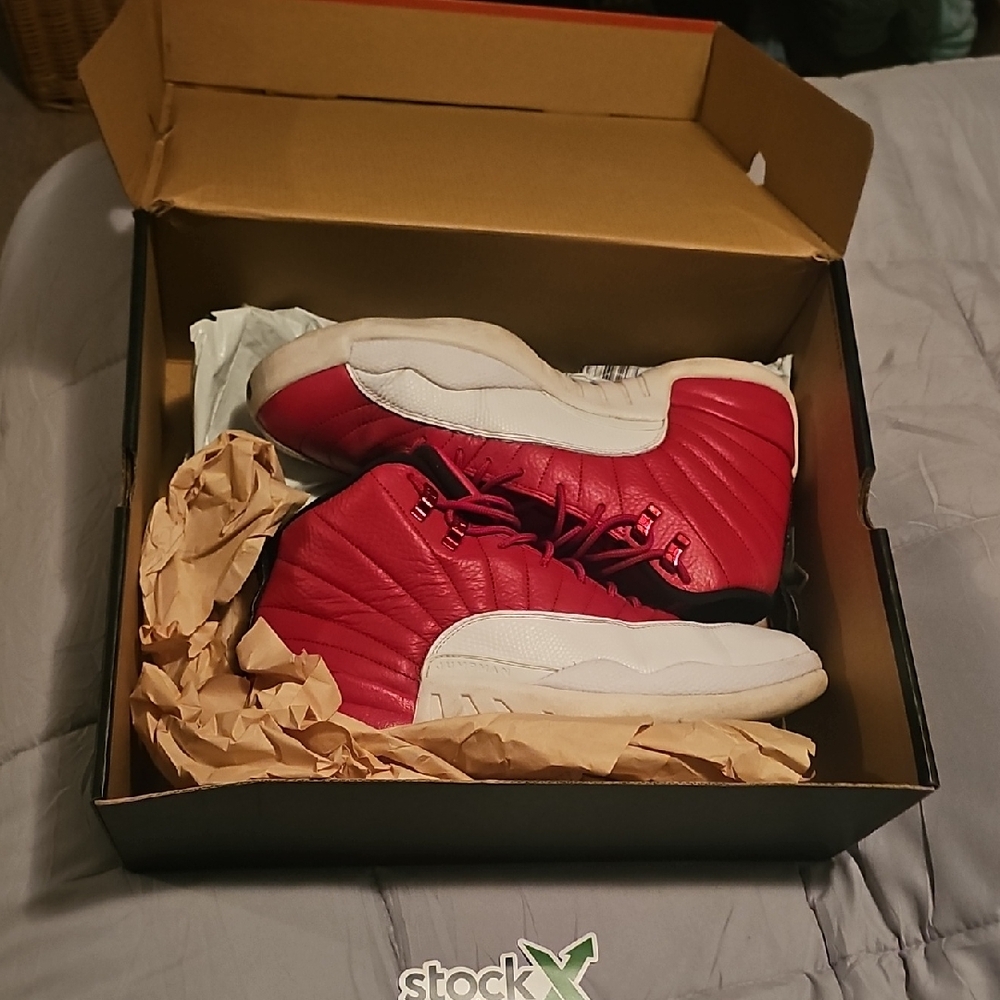 Jordan Red and White Athletic Sneakers